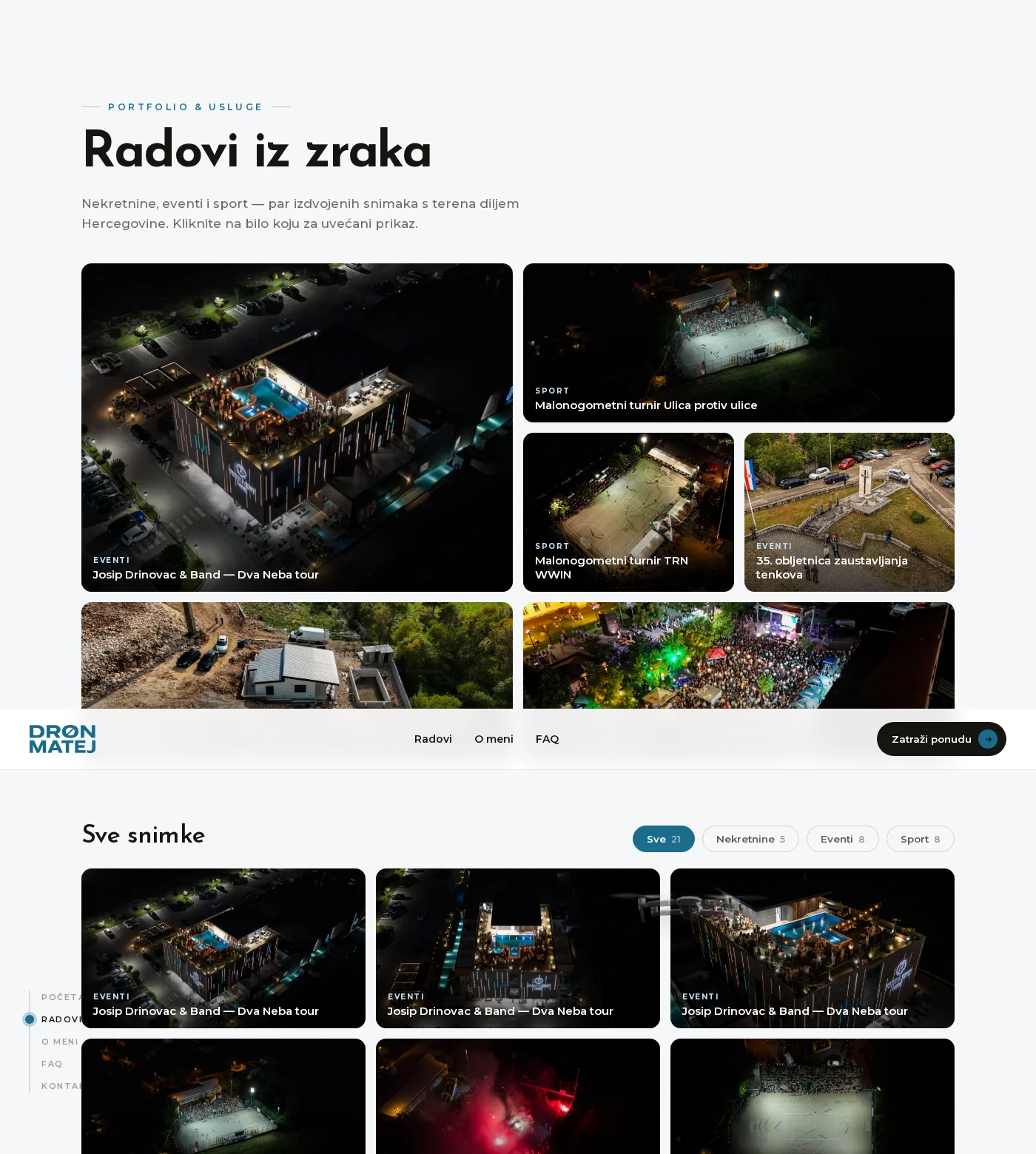 Dron Matej – Cinematic Drone Videography Portfolio